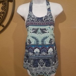 Roxy blue halter top